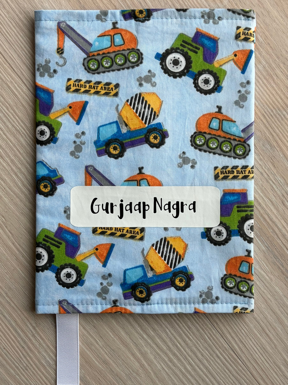 Plunket / Well Child Book Cover - Construction Minis