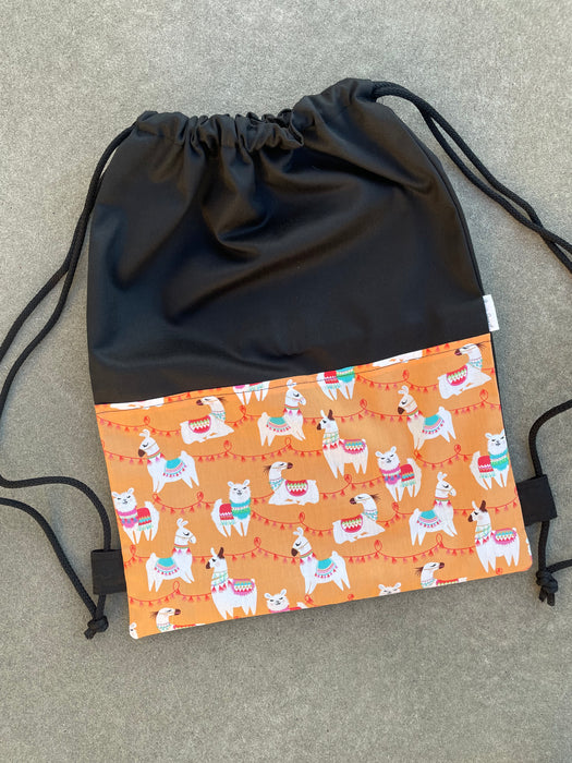 Deluxe Swim Bag - Llama Party