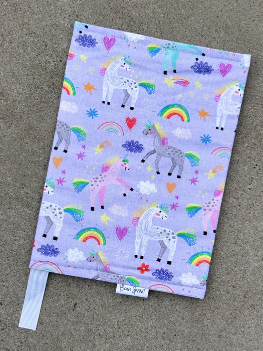 Plunket Book Covers - Unicorns and Rainbows - LAST ONE