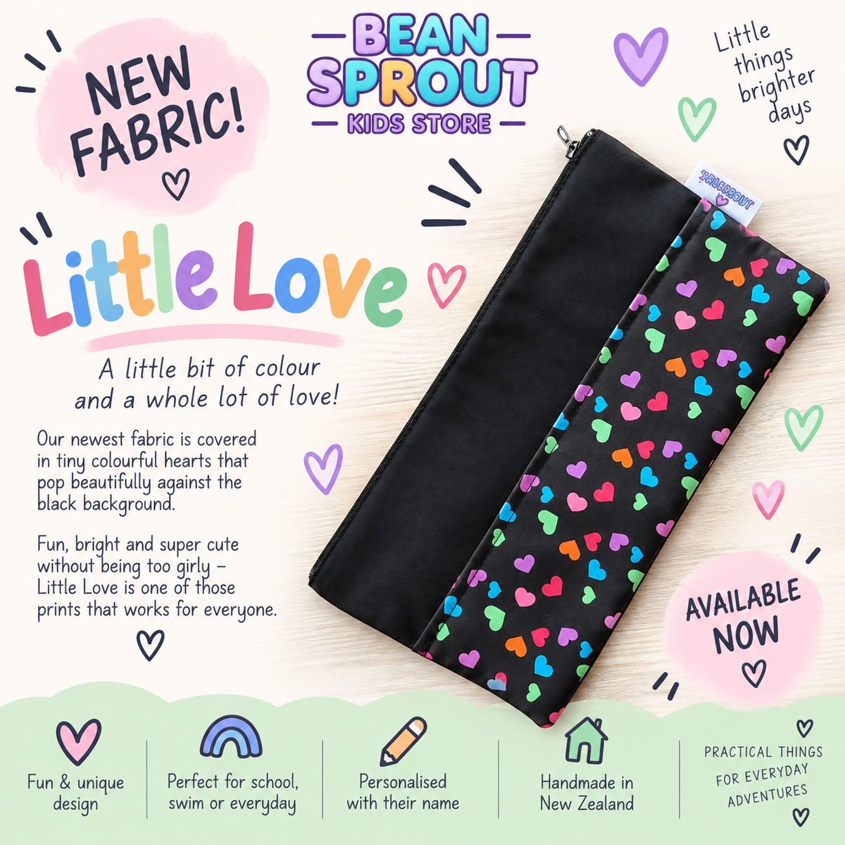 Deluxe Swim Bag - Little Love 🩷💜💚🩵🧡