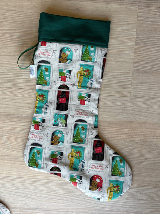Christmas Stockings - Merry Force Be With You 🚀  Green Top