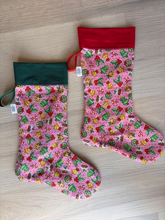 Christmas Stockings - Christmas Pudding with Green Top
