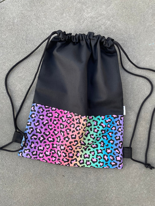 Deluxe Swim Bag - Rainbow Leopard