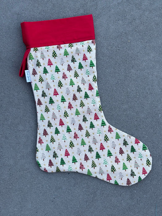 Christmas Stockings - Christmas Tree with Red Top