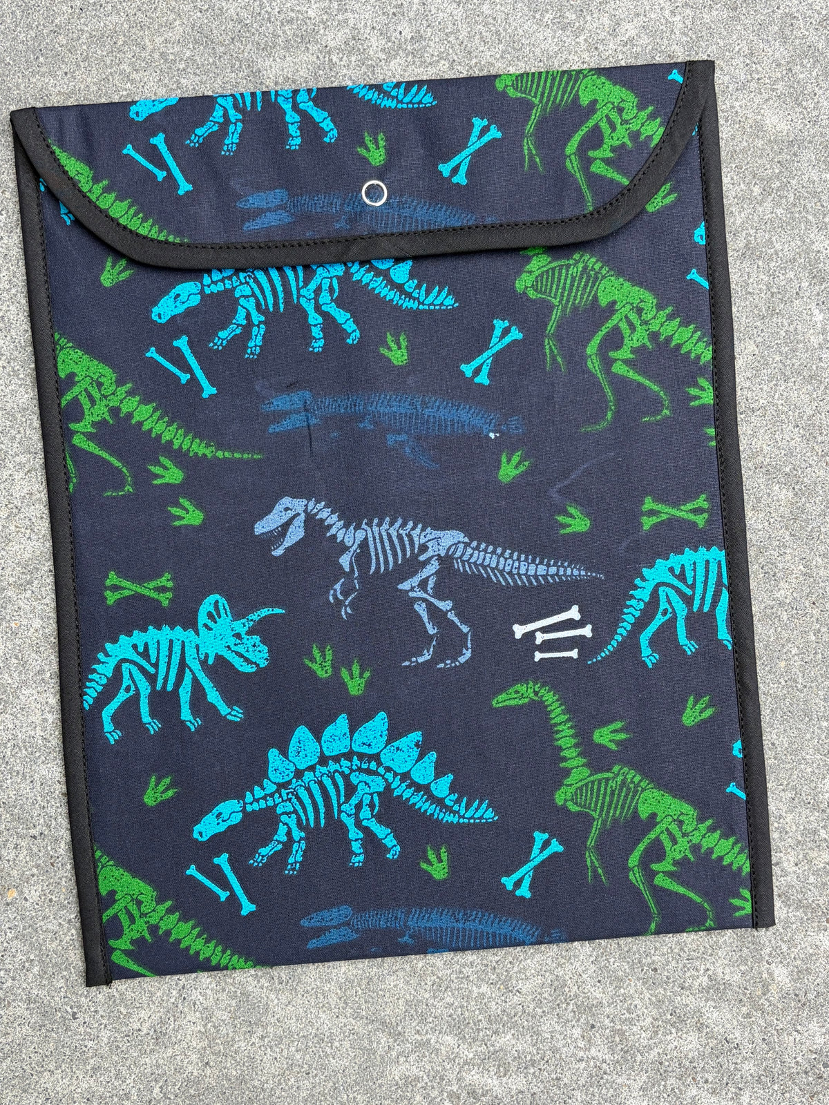 Book Bag - Navy Dino Bones