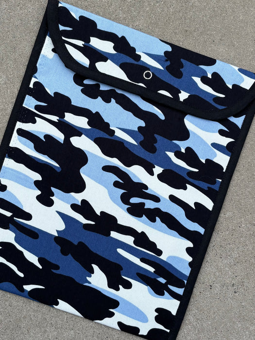 Book Bag - Blue Camo - SECOND
