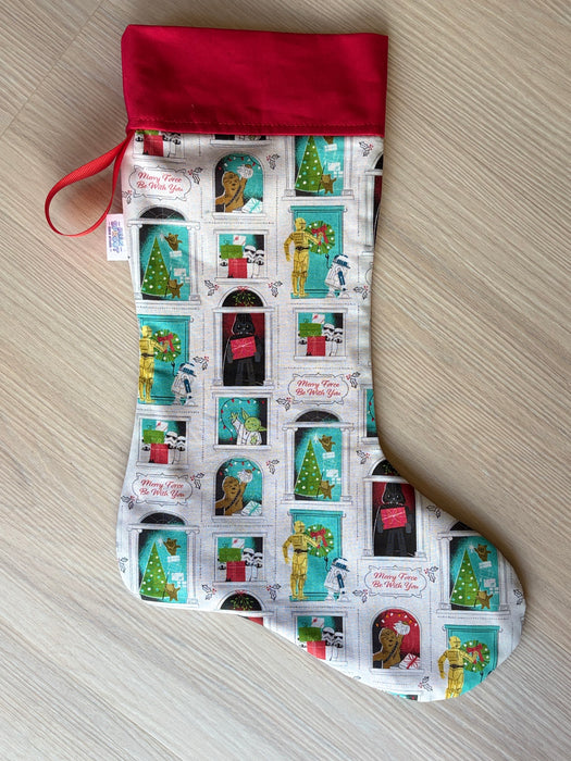 Christmas Stockings - Merry Force Be With You 🚀  Red Top