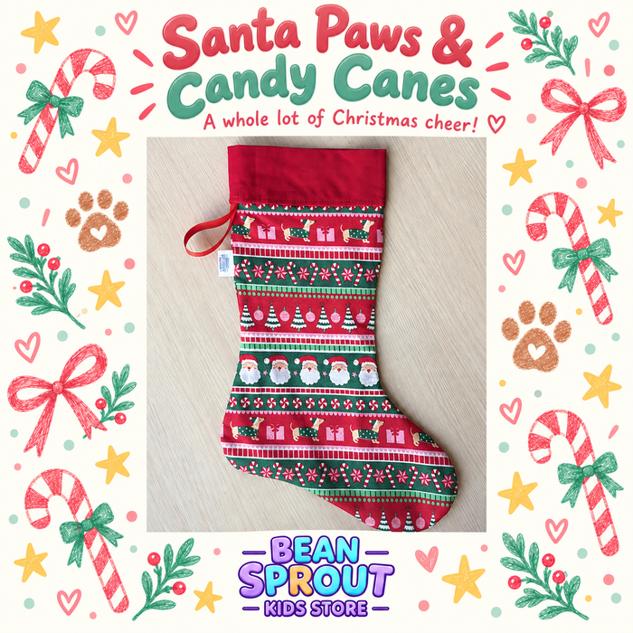 Christmas Stockings - Santa Paws & Candy Canes!