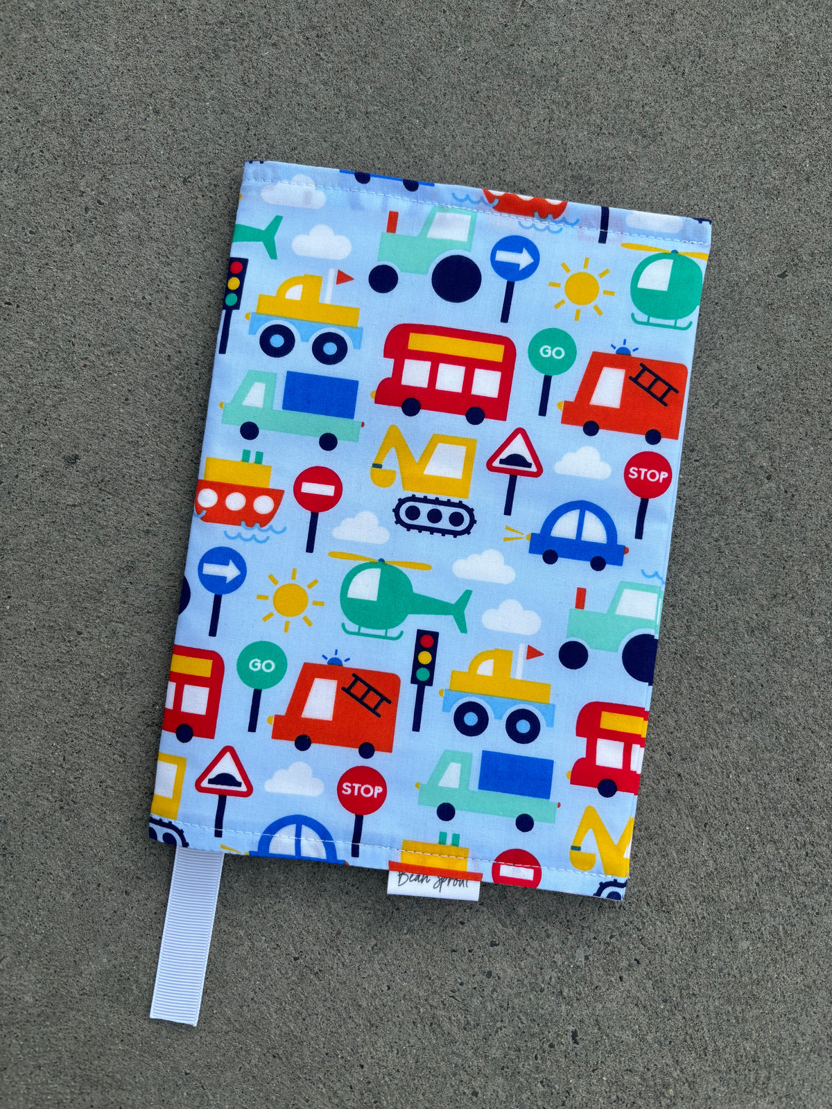Plunket / Well Child Book Cover - Transport