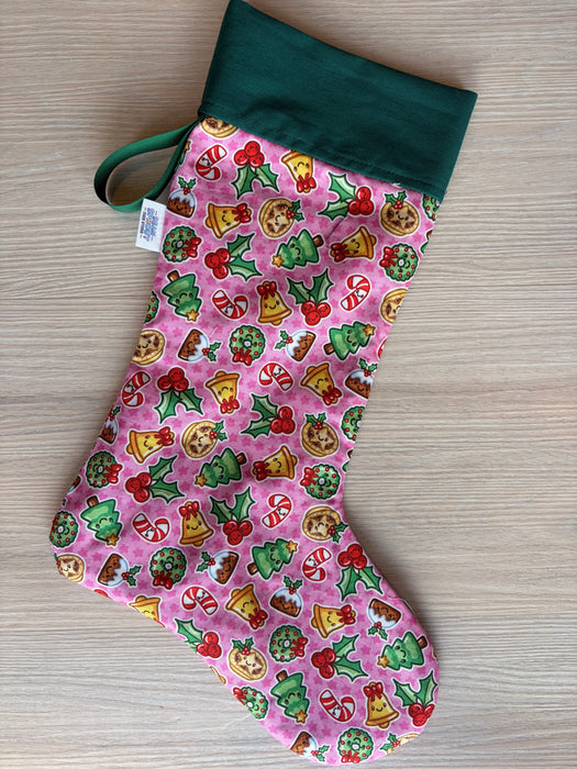 Christmas Stockings - Christmas Pudding with Green Top