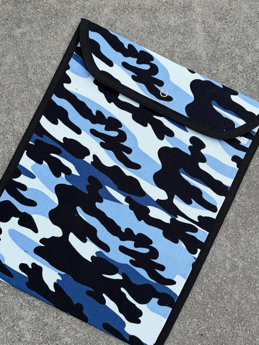 Book Bag - Blue Camo - SECOND