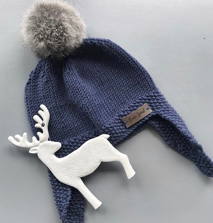 Aoraki Merino Hat - Denim