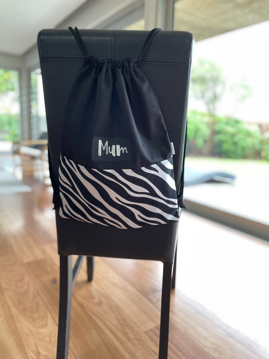 Deluxe Swim Bag - Zebra Print
