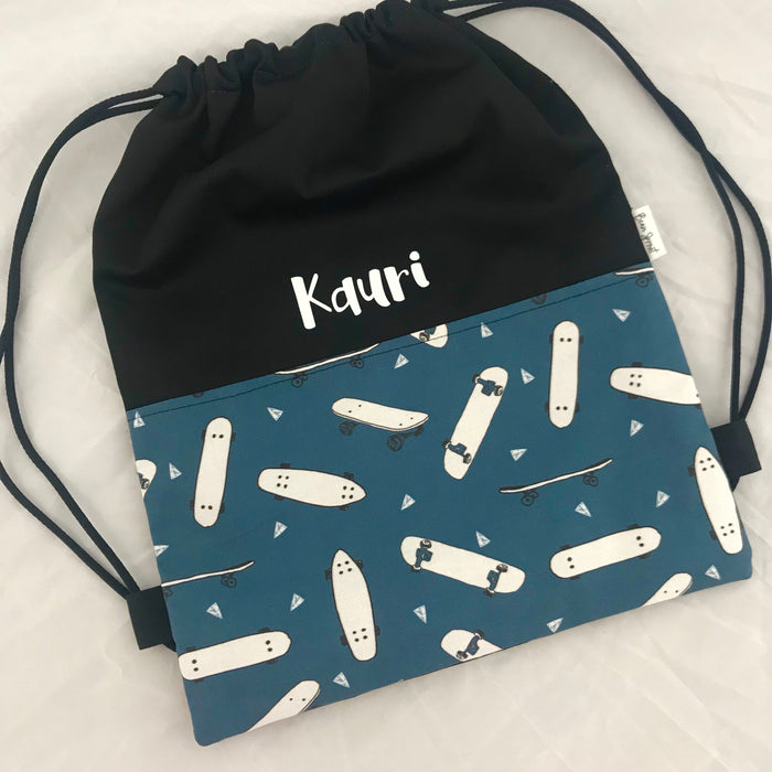 Deluxe Swim Bag - Skateboards