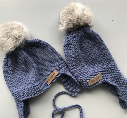 Aoraki Merino Hat - Denim