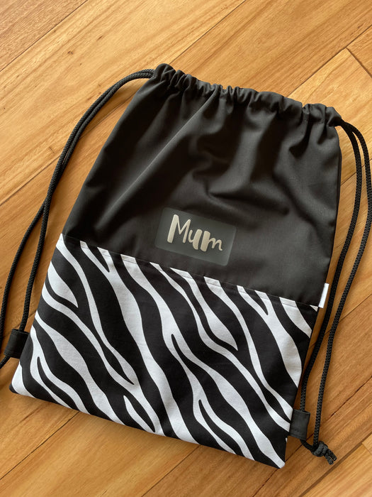 Deluxe Swim Bag - Zebra Print