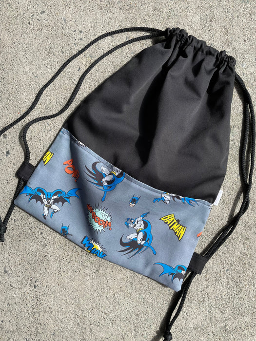 Deluxe Swim Bag - Bat Blue