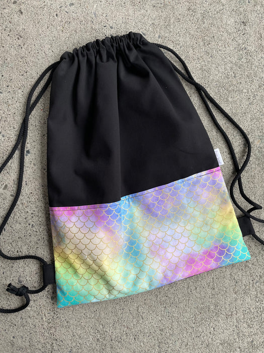 Deluxe Swim Bag - Gold Mermaid Scales