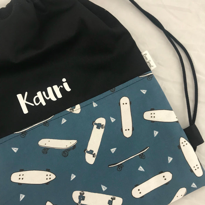 Deluxe Swim Bag - Skateboards