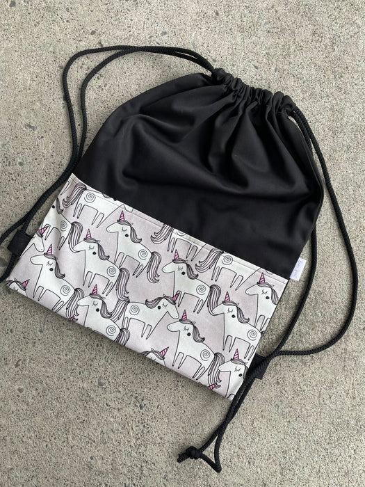 Deluxe Swim Bag - Swirly Unicorns